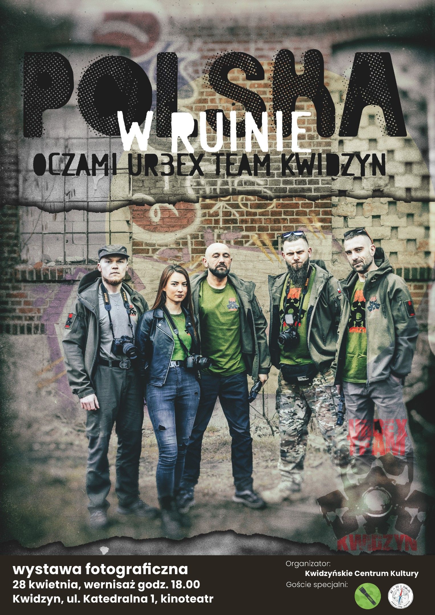 Obraz dla galerii: 28.04.2023 Polska w ruinie, wystawa fotografii Urbex Team Kwidzyn