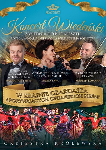 Plakat W krainie czardasza i porywających cygańskich pieśni