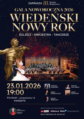 Plakat Gala Noworoczna
