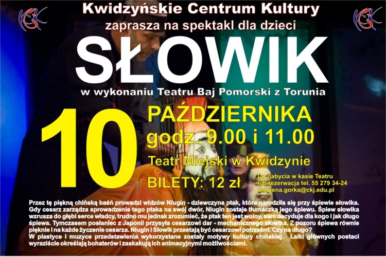 Obraz dla galerii: 10.10.2013 Spektakl dla dzieci Słowik