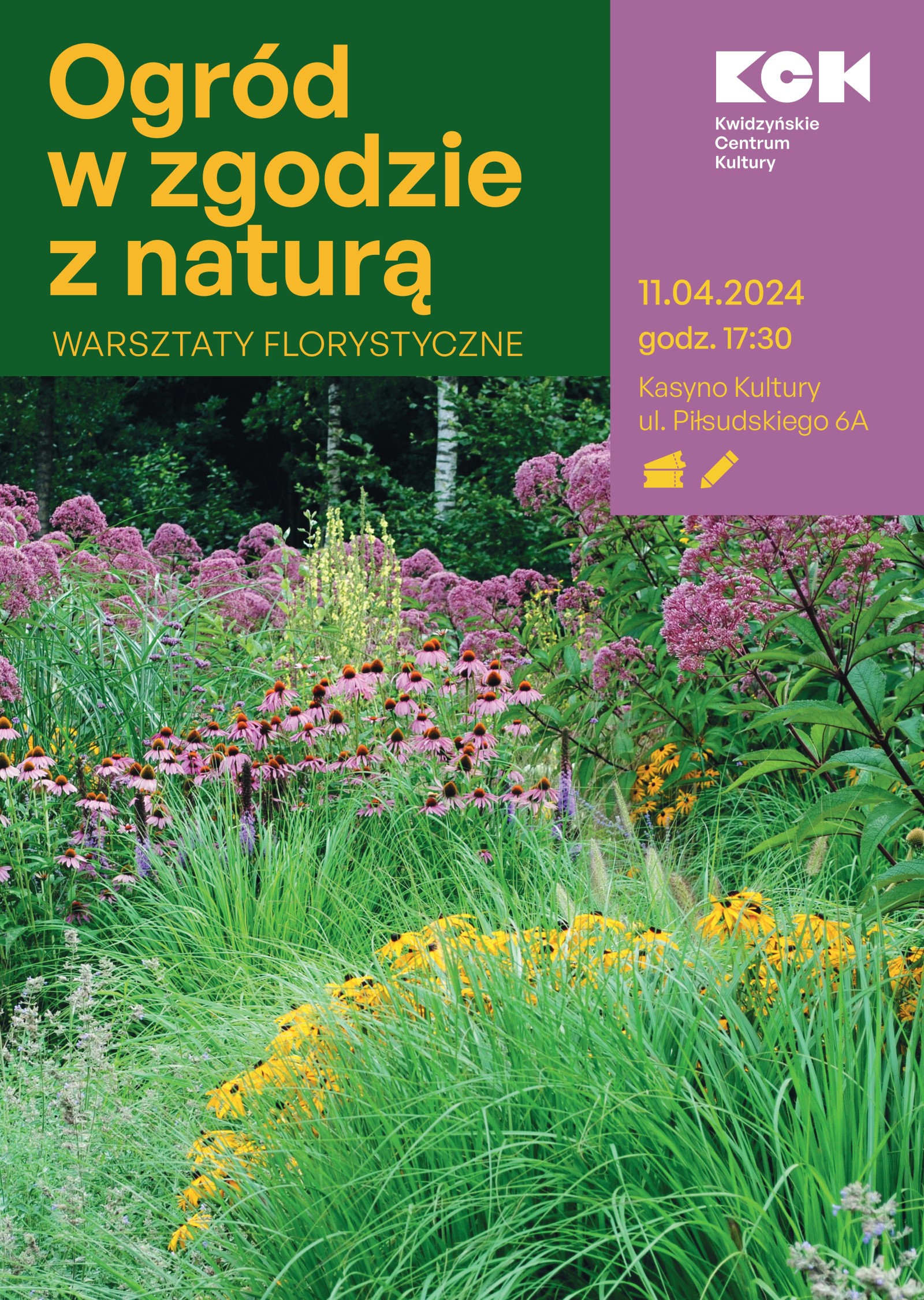 Obraz dla galerii: 11.04.2024 Ogród w zgodzie z naturą - warsztaty florystyczne