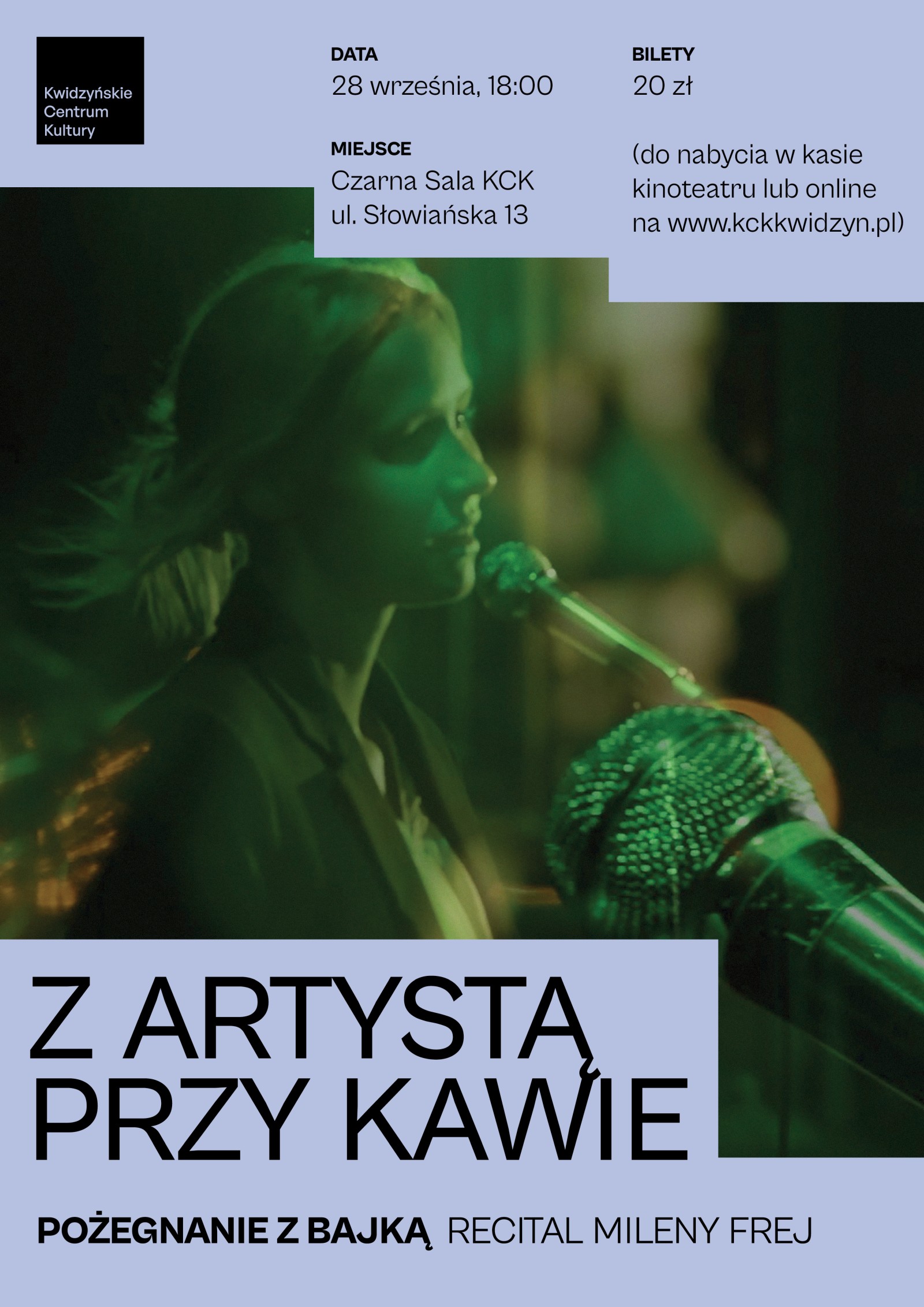 Obraz dla galerii: 28.09.2023 Z artystą przy kawie - recital Mileny Frej - Fot. K. Mrówczyńska