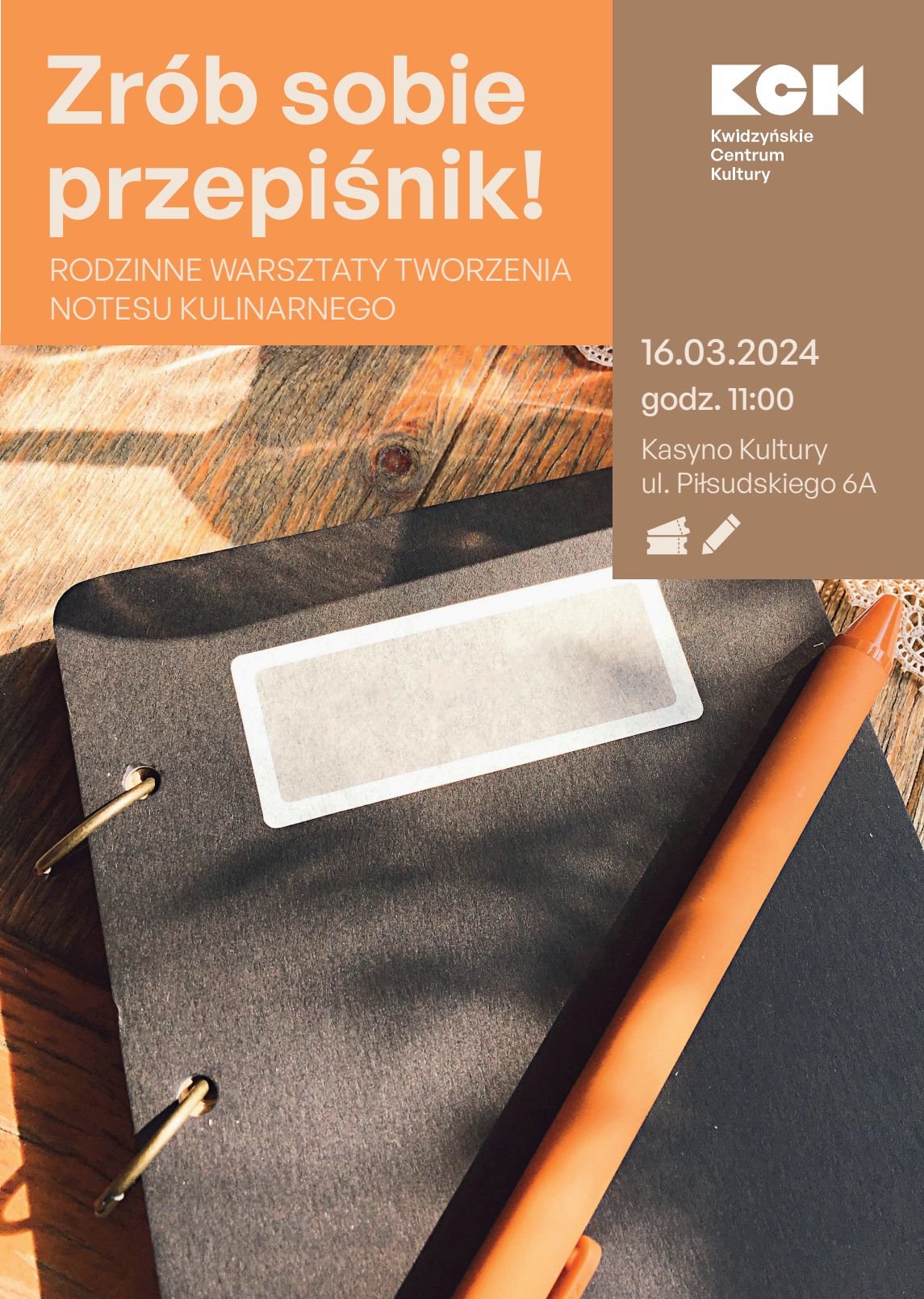 Obraz dla galerii: 16.03.2024 - Zrób sobie przepiśnik - rodzinne warsztaty tworzenia notesu do przepisów kulinarnych